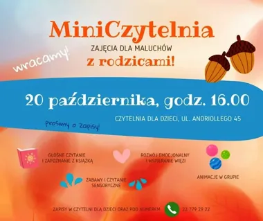 Zajęcia dla maluchów z rodzicami – Mini Czytelnia
