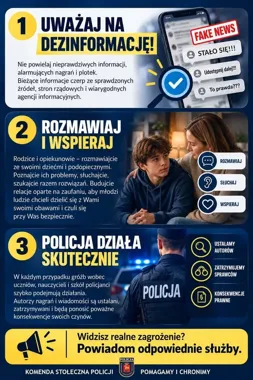 Policja w Otwocku ostrzega: internetowe groźby mogą uruchomić postępowanie